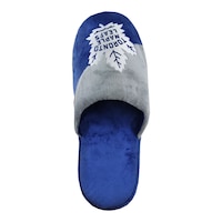 Toronto Maple Leafs Forever Collectibles Big Logo Slippers Overhead_Flat
