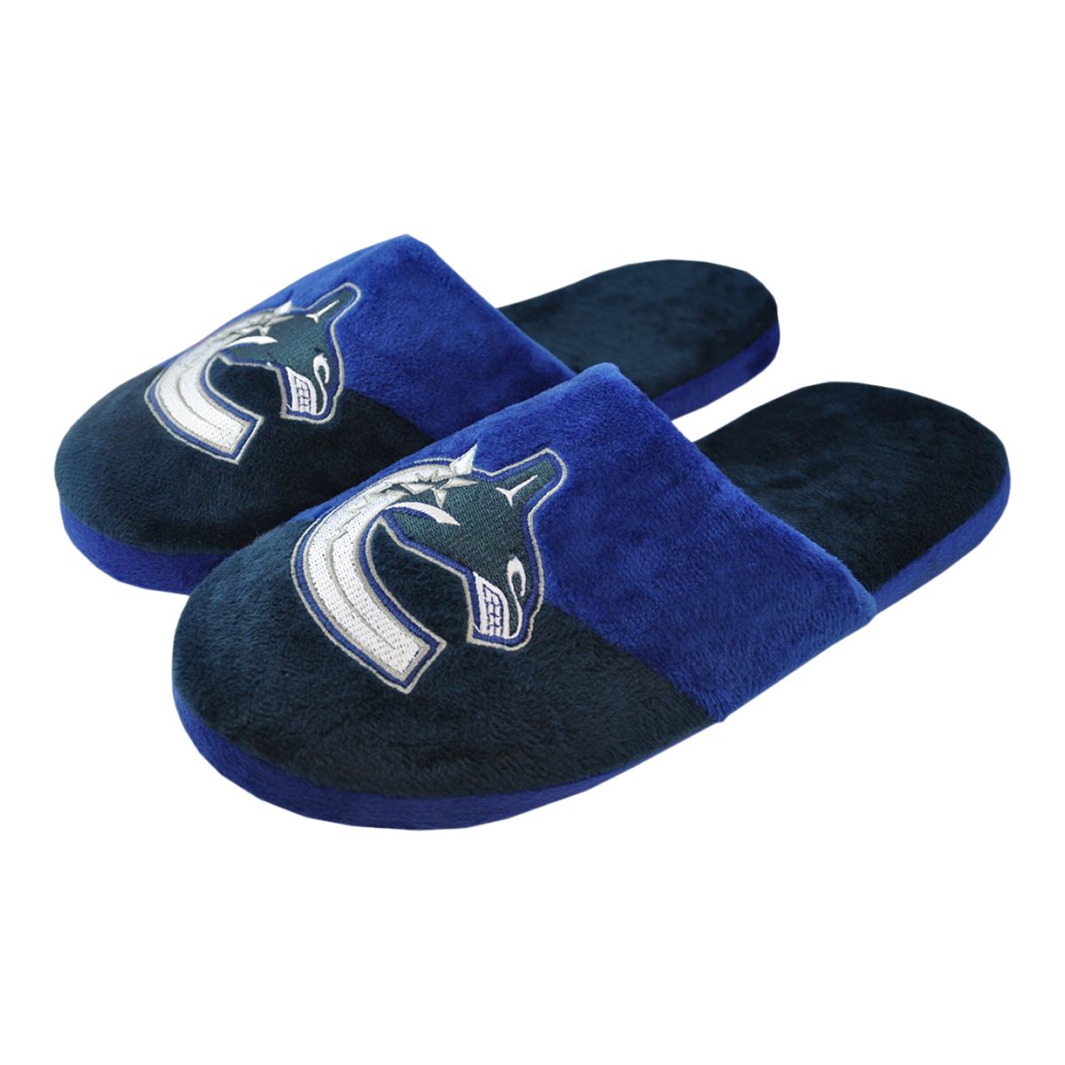 Youth Vancouver Canucks Forever Collectibles Big Logo Slippers