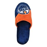 Edmonton Oilers Forever Collectibles Big Logo Slippers Overhead_Flat