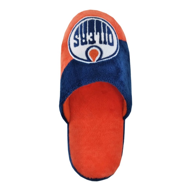 Youth Edmonton Oilers Forever Collectibles Big Logo Slippers SportChek
