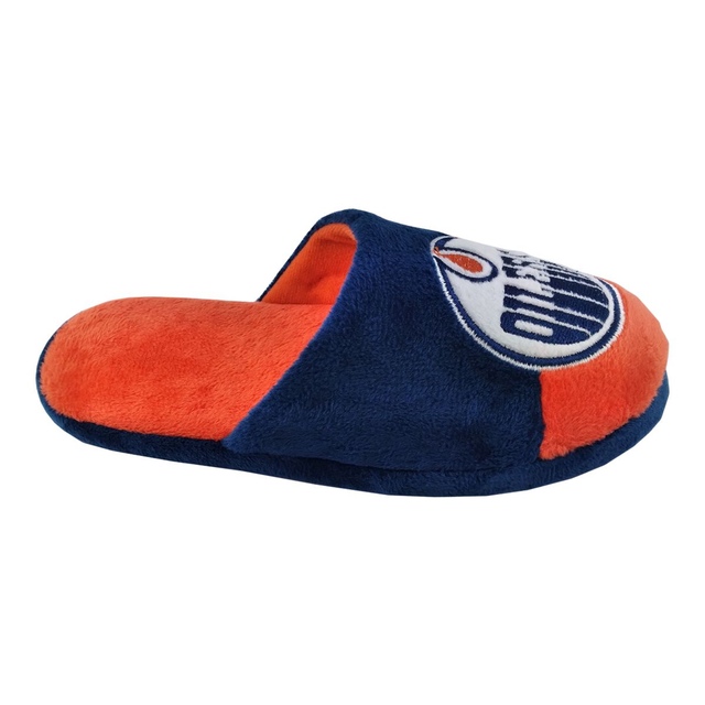 Youth Edmonton Oilers Forever Collectibles Big Logo Slippers SportChek
