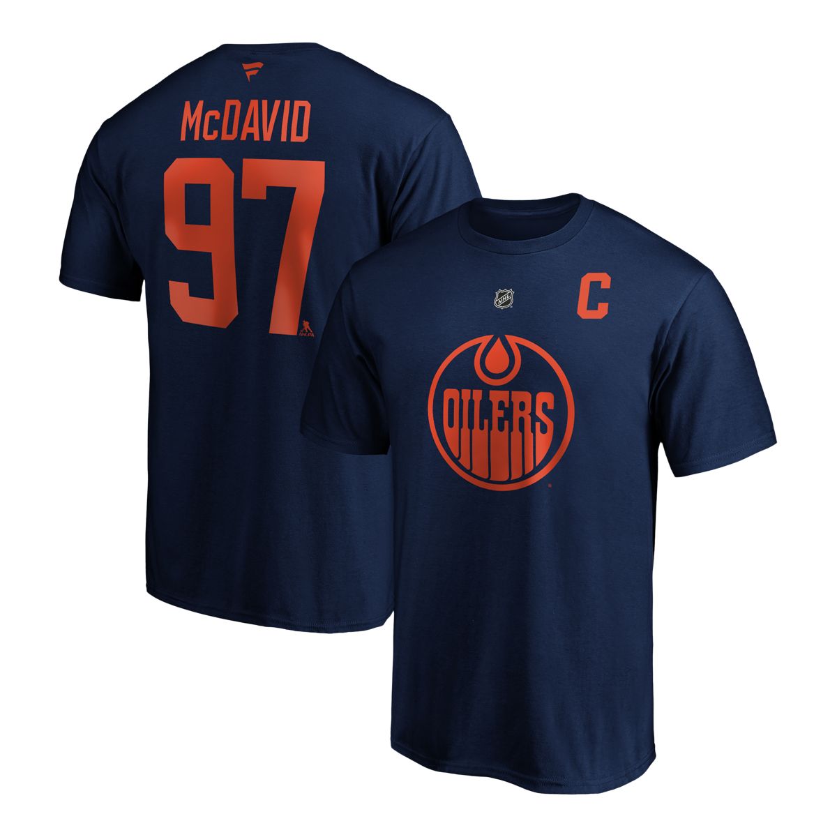 Edmonton Oilers Fanatics Connor McDavid Player Third T Shirt