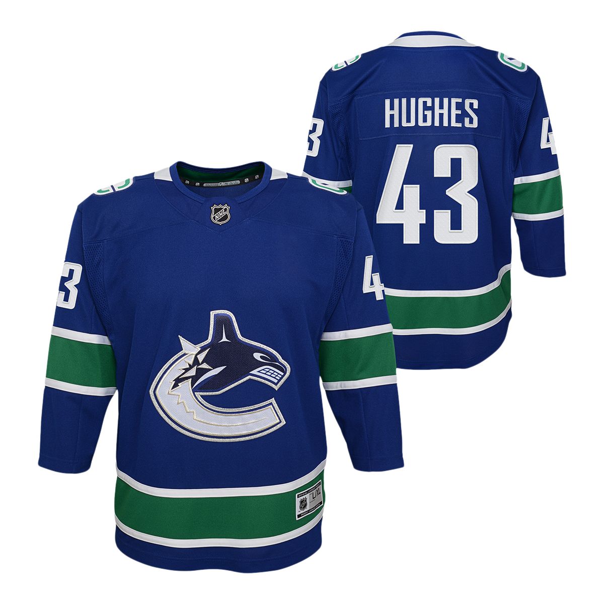 Youth Vancouver Canucks Hughes Jersey