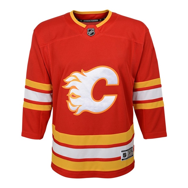 Toddler Calgary Flames Outerstuff Home Jersey Front_Flat