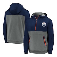 Edmonton Oilers Fanatics Authentic Pro Travel Half Zip Hoodie Composite_or_Mixed