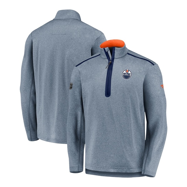 Edmonton Oilers Fanatics Authentic Pro Travel 1/4 Zip Top