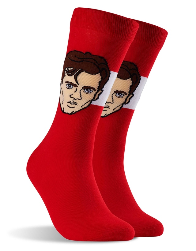 Detroit Red Wings Major League Socks Steve Yzerman Player Socks Front_Three_Fourths_Angled_Right