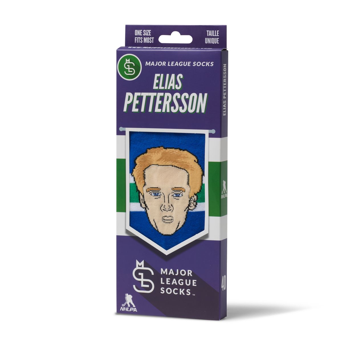 Vancouver Canucks Major League Socks Elias Pettersson Socks