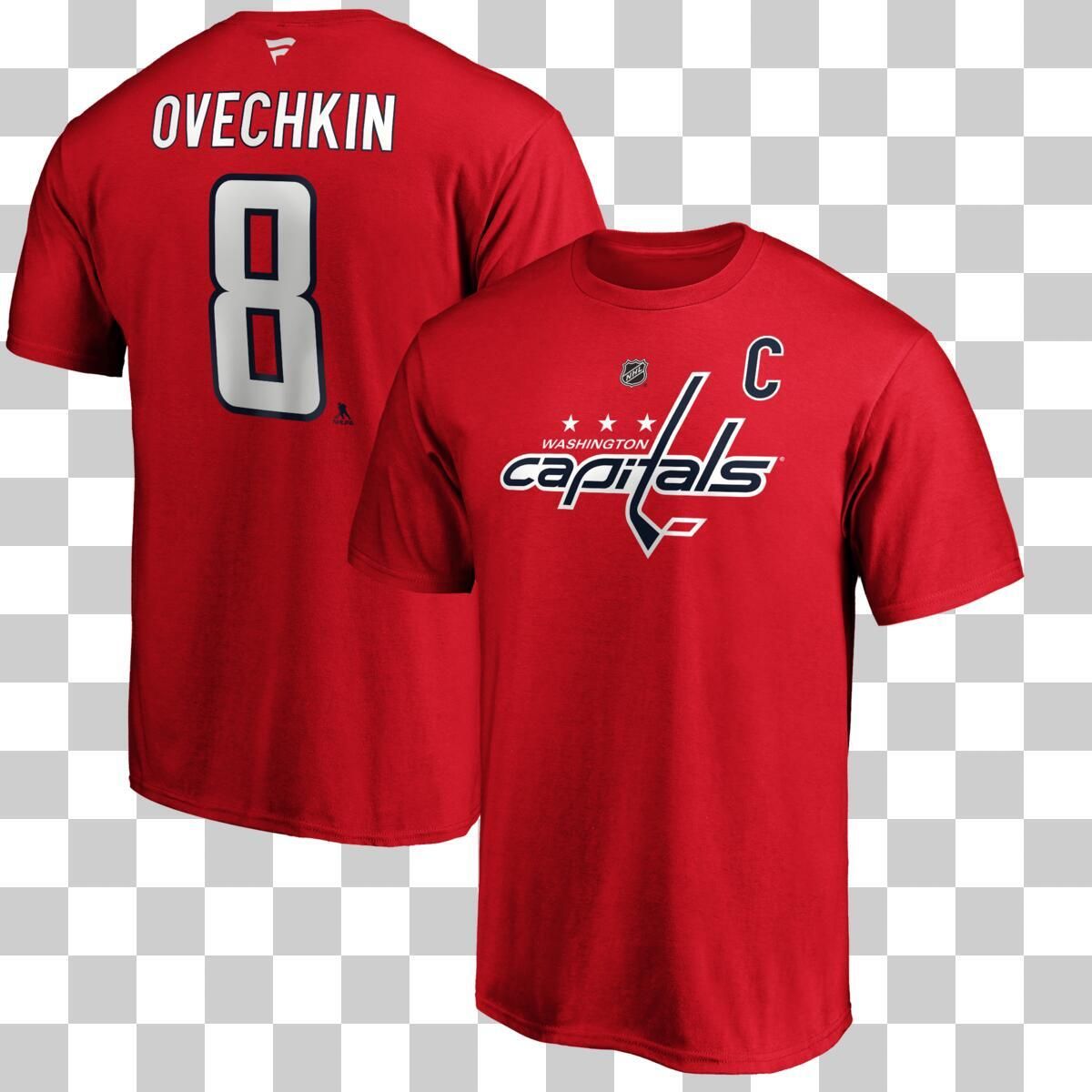 Washington Capitals Fanatics Alexander Ovechkin Name and Number Player T-Shirt
