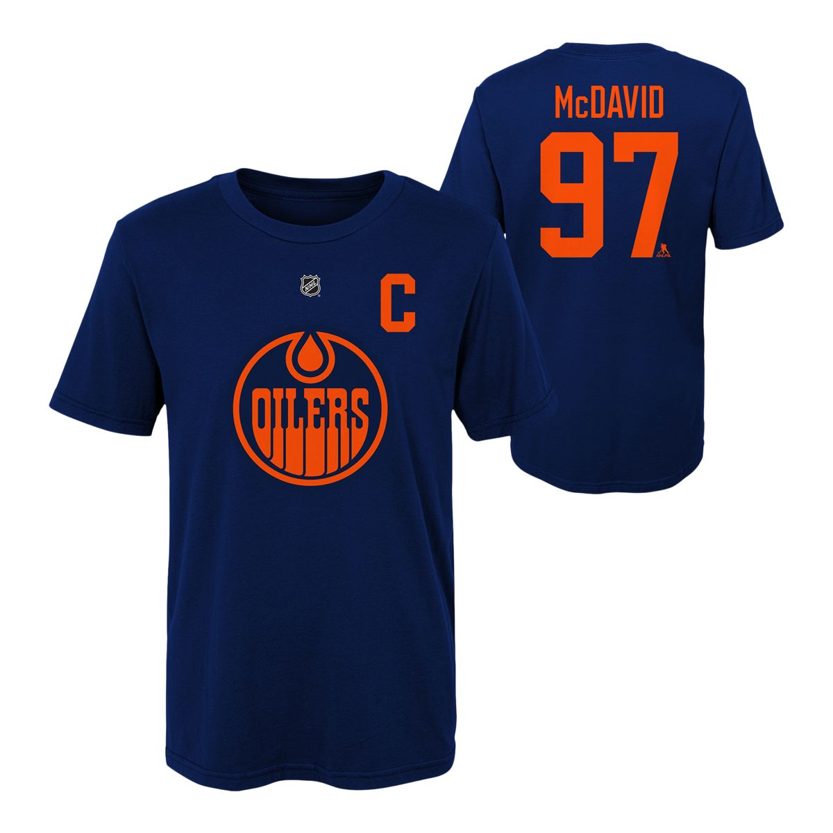 Child Edmonton Oilers Connor McDavid 3rd Captain T Shirt