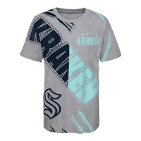 Youth Seattle Kraken Outerstuff Overload T Shirt Front_Flat