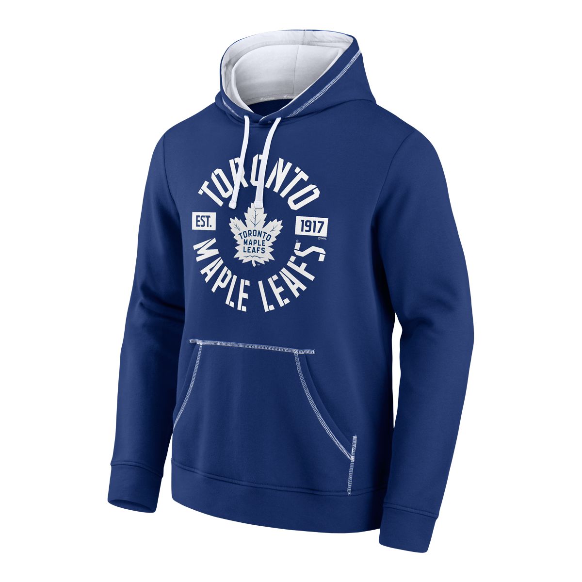 Toronto Maple Leafs SWEATSHIRT HOODY MENS ADIDAS BRAND NHL STITCH LOGO