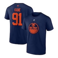 Edmonton Oilers Fanatics Evander Kane Stacked Player T Shirt Composite_or_Mixed
