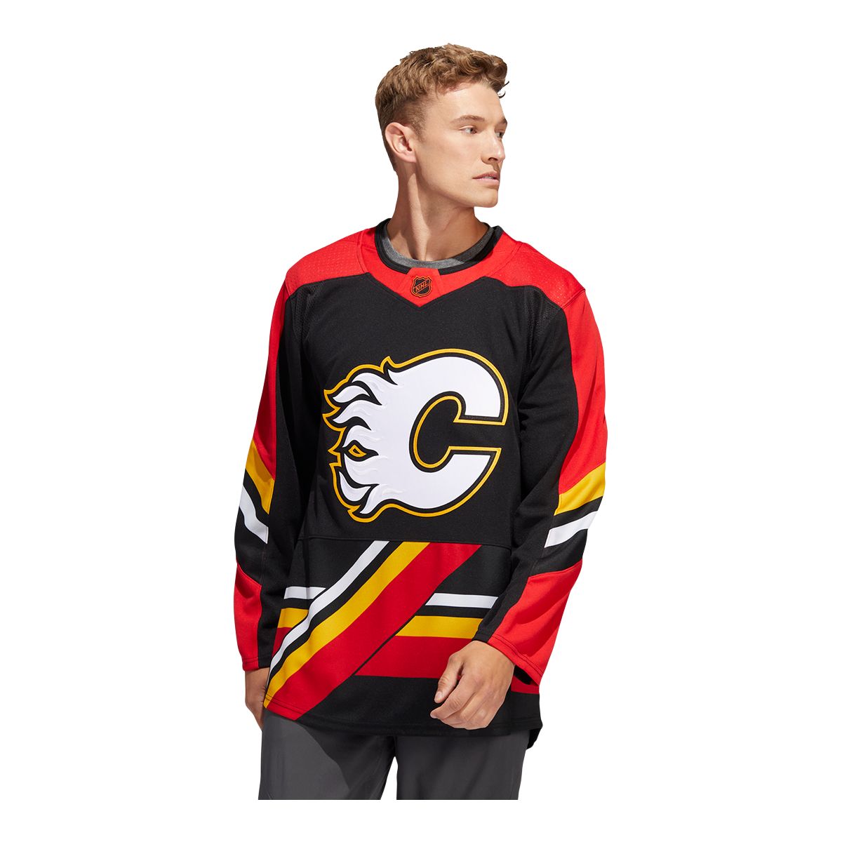 Ice Flames Reverse Retro Flames Reverse Retro Jersey Calgary