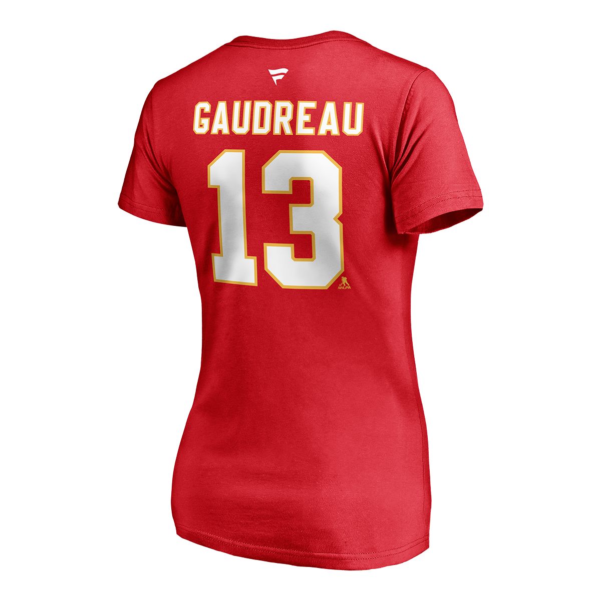Calgary Flames Fanatics Women's Johnny Gaudreau Stacked Player T Shirt