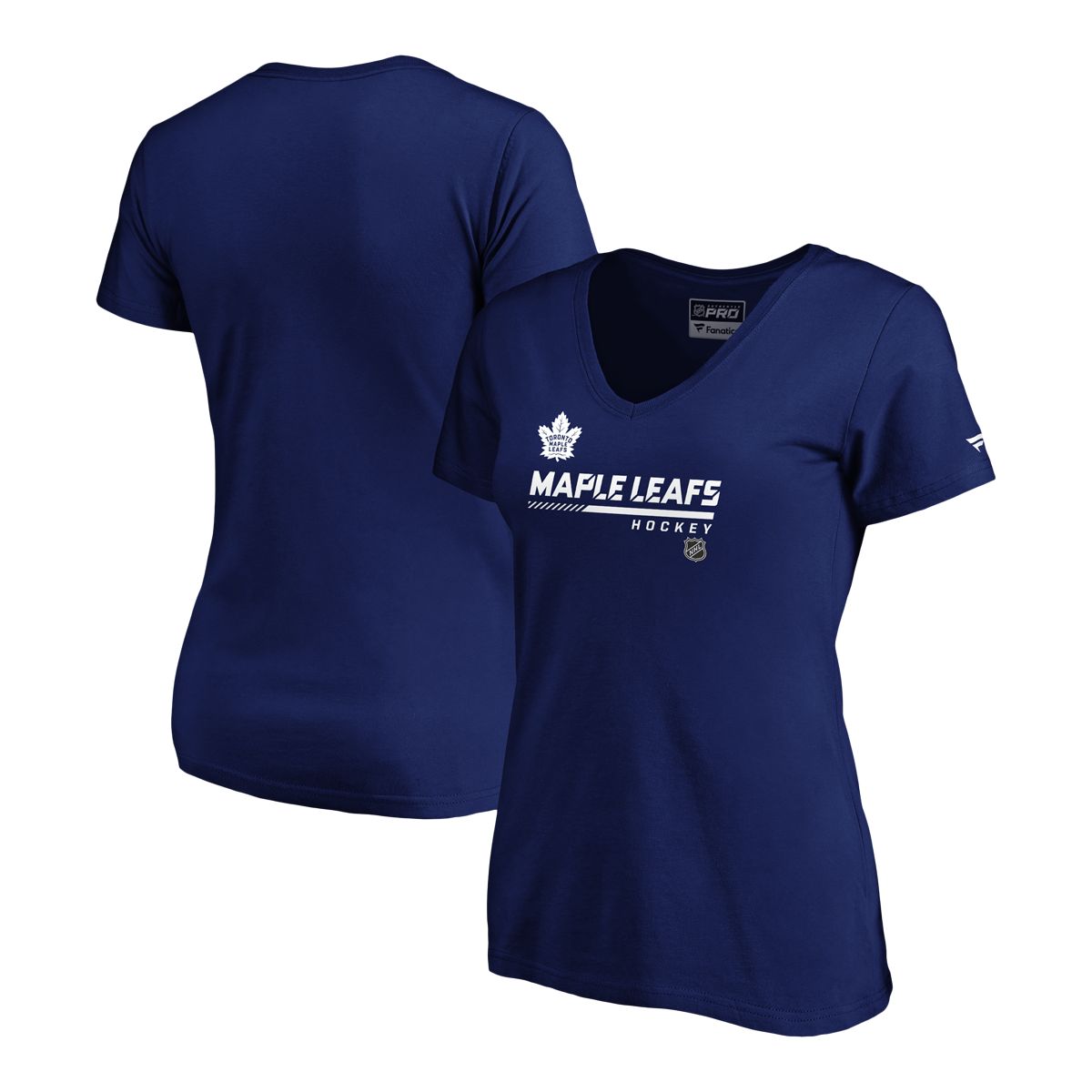 Women's Fanatics Branded Royal Toronto Blue Jays Core Official Logo V-Neck T-Shirt