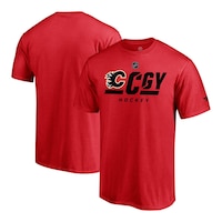 Calgary Flames Fanatics Authentic Pro Tricode T Shirt Composite_or_Mixed