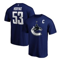 Vancouver Canucks Fanatics Men's Bo Horvat Authentic Stack T Shirt Composite_or_Mixed
