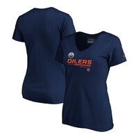 Edmonton Oilers Fanatics Women's Authentic Pro Speed V T Shirt Composite_or_Mixed