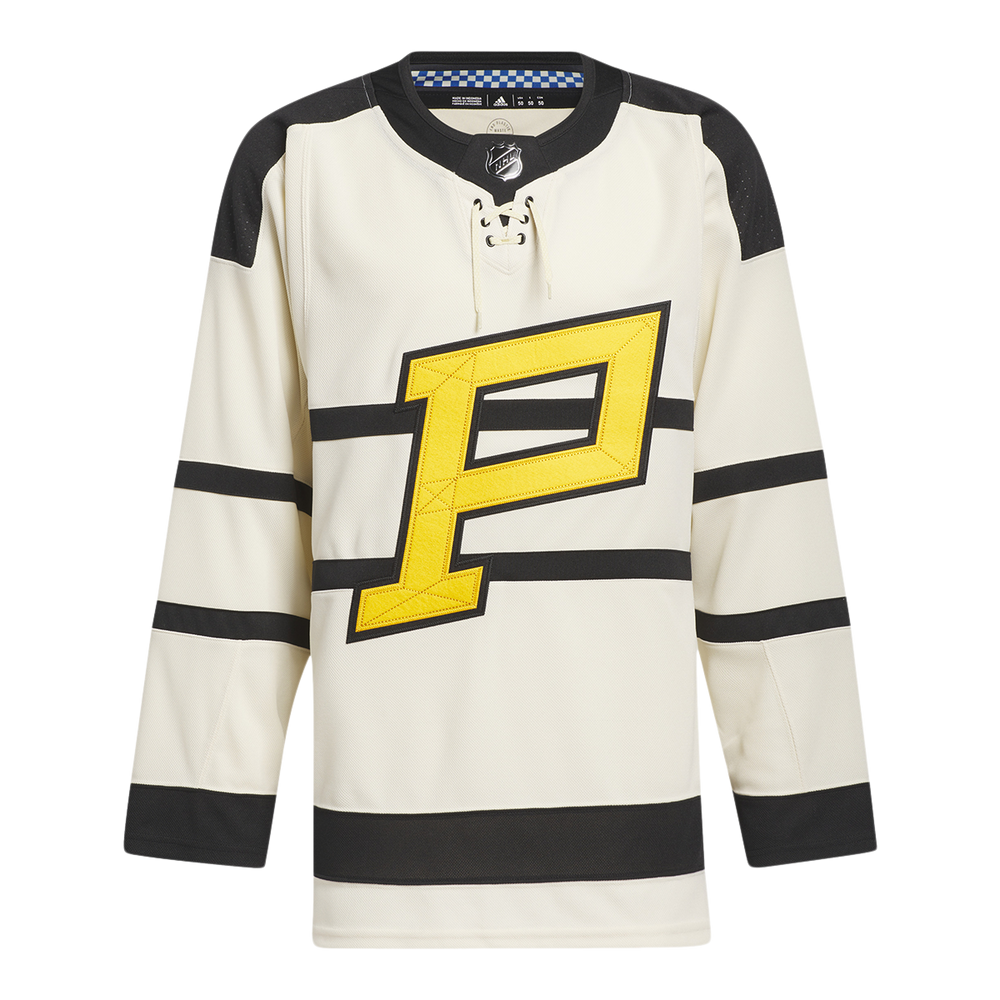 Pittsburgh Penguins Yellow Men's Adidas Authentic Practice Jersey