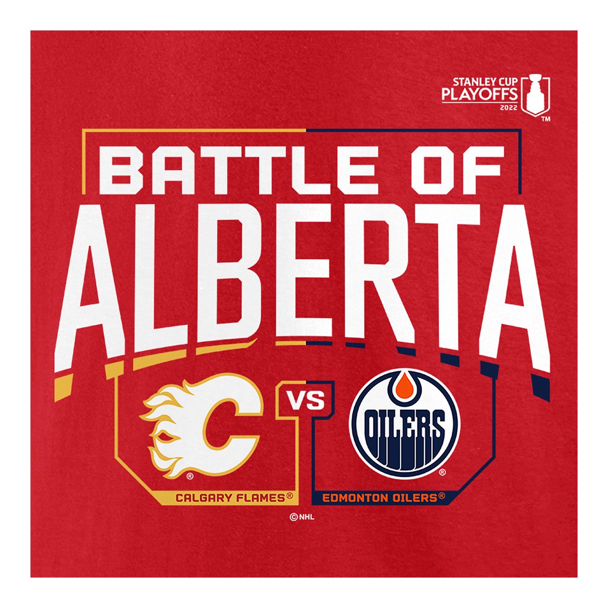 Calgary Flames Fanatics Battle Of Alberta T Shirt