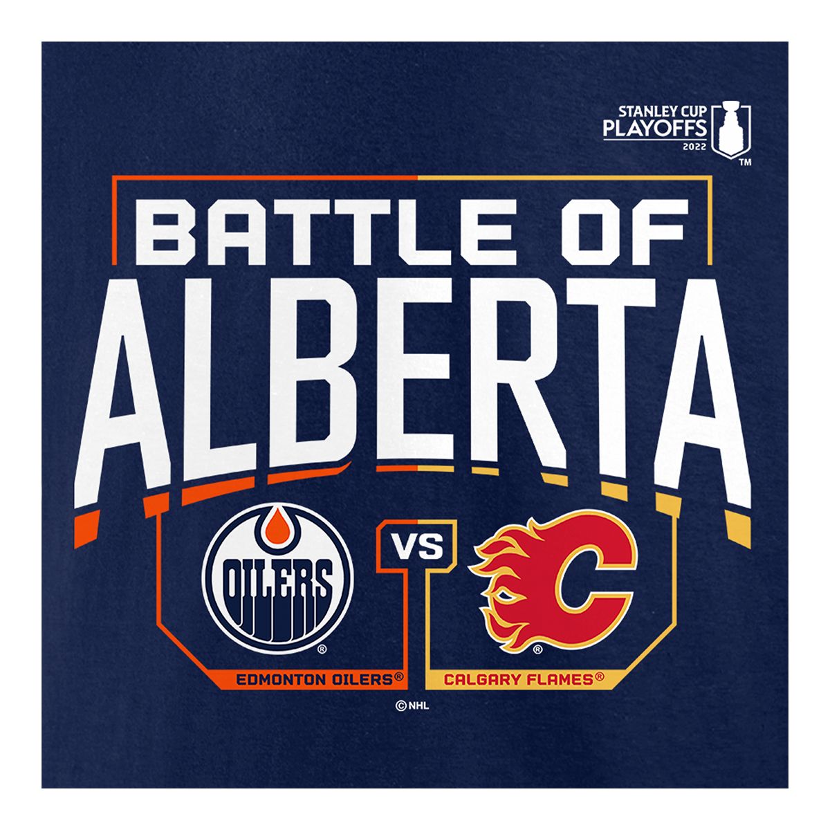 Edmonton Oilers Fanatics Battle Of Alberta T Shirt