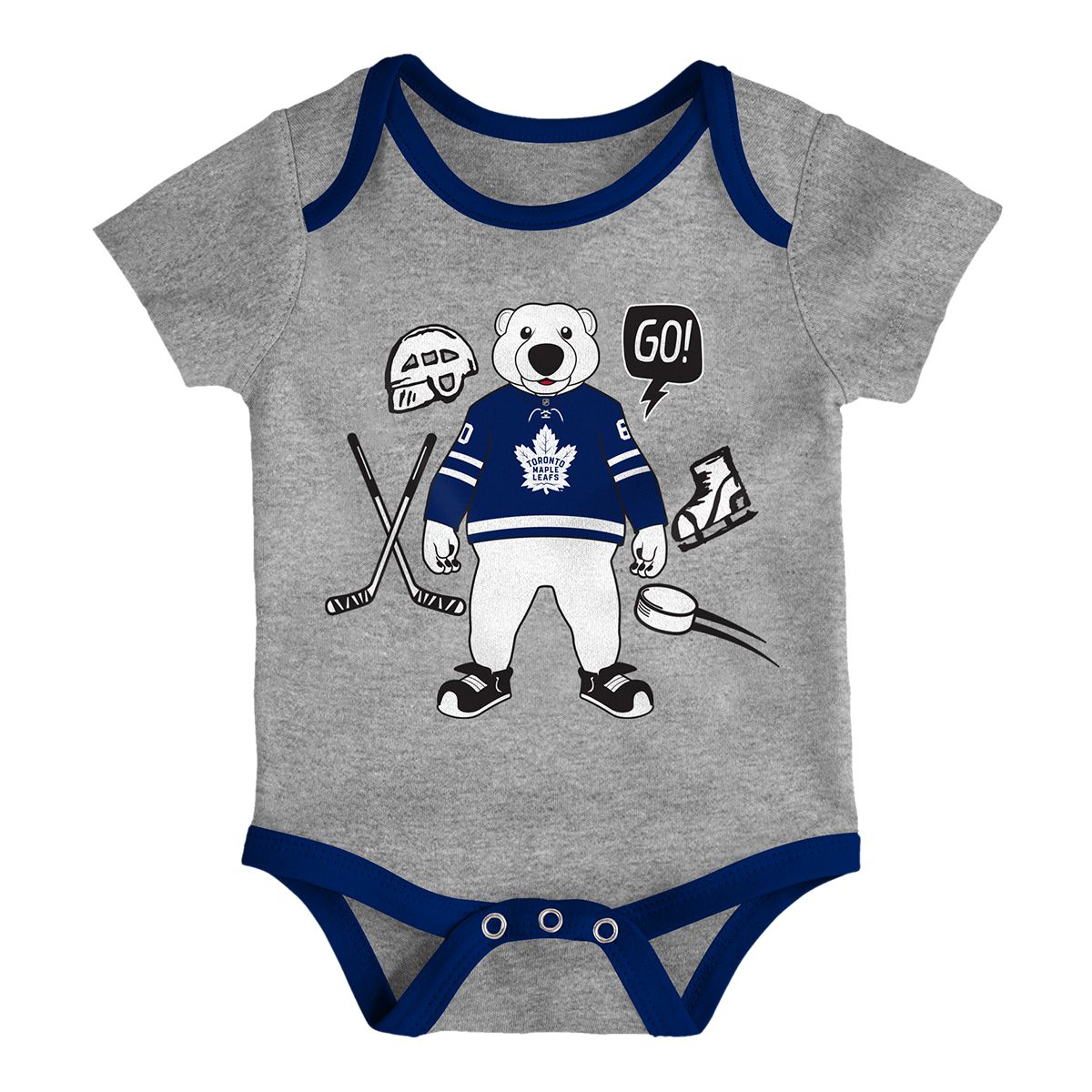 Toronto Maple Leafs Outerstuff Infant Triple Clapper Creeper Set
