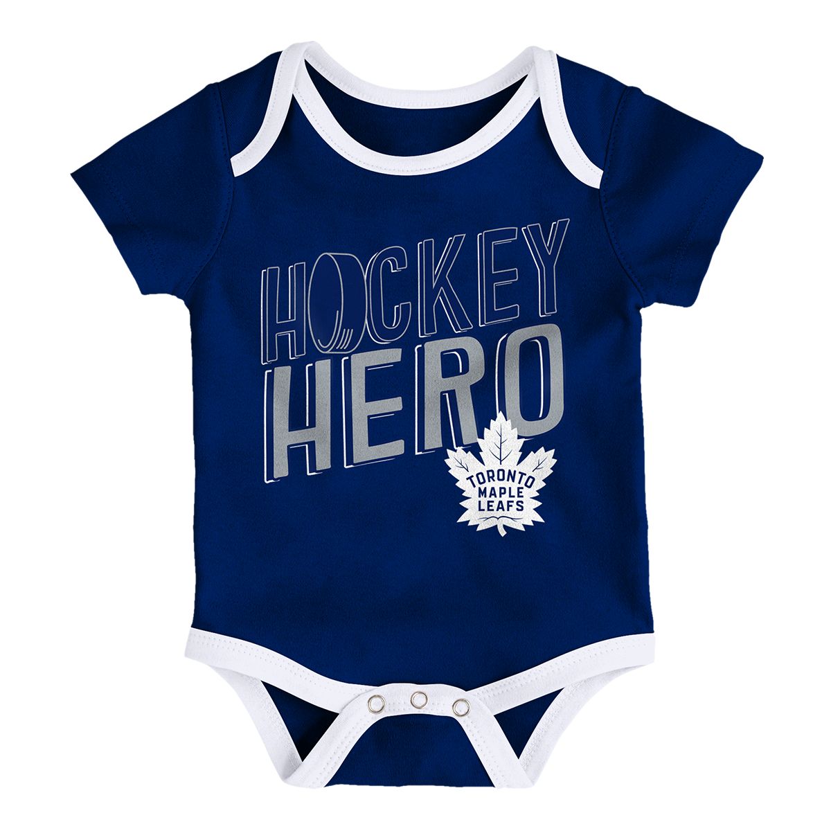 Toronto Maple Leafs Outerstuff Infant Triple Clapper Creeper Set