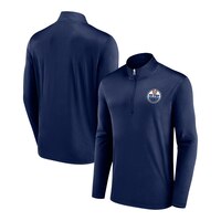 Edmonton Oilers Fanatics Team Poly 1/4 Zip Long SleeveTop Composite_or_Mixed