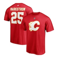 Calgary Flames Fanatics Jacob Markström Stacked Player T Shirt Composite_or_Mixed