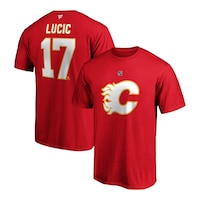 Calgary Flames Fanatics Milan Lucic Stacked Player T Shirt Composite_or_Mixed