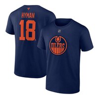 Edmonton Oilers Fanatics Zach Hyman Player Third T Shirt Composite_or_Mixed