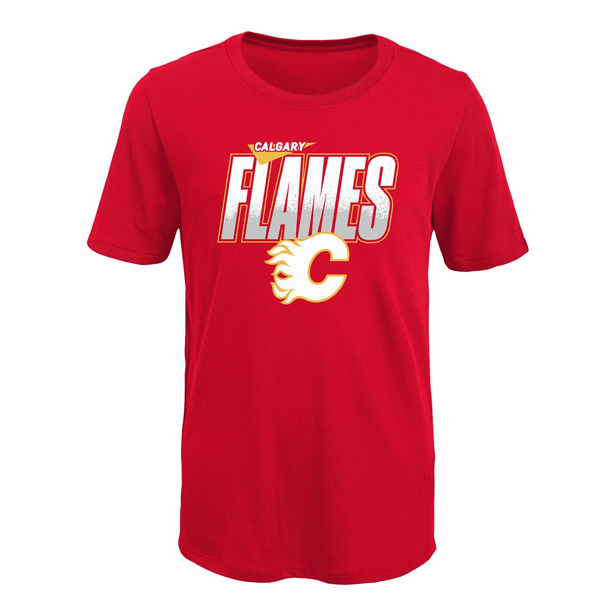 Outerstuff Primary Logo Tee - Calgary Flames - Youth - Calgary Flames - M