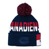 Youth Montreal Canadiens Outerstuff Face Off Jacquard Knit Front_Flat