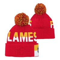 Youth Calgary Flames Outerstuff Face Off Jacquard Knit Composite_or_Mixed