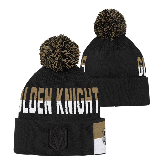 Youth Vegas Golden Knights Outerstuff Face Off Jacquard Knit