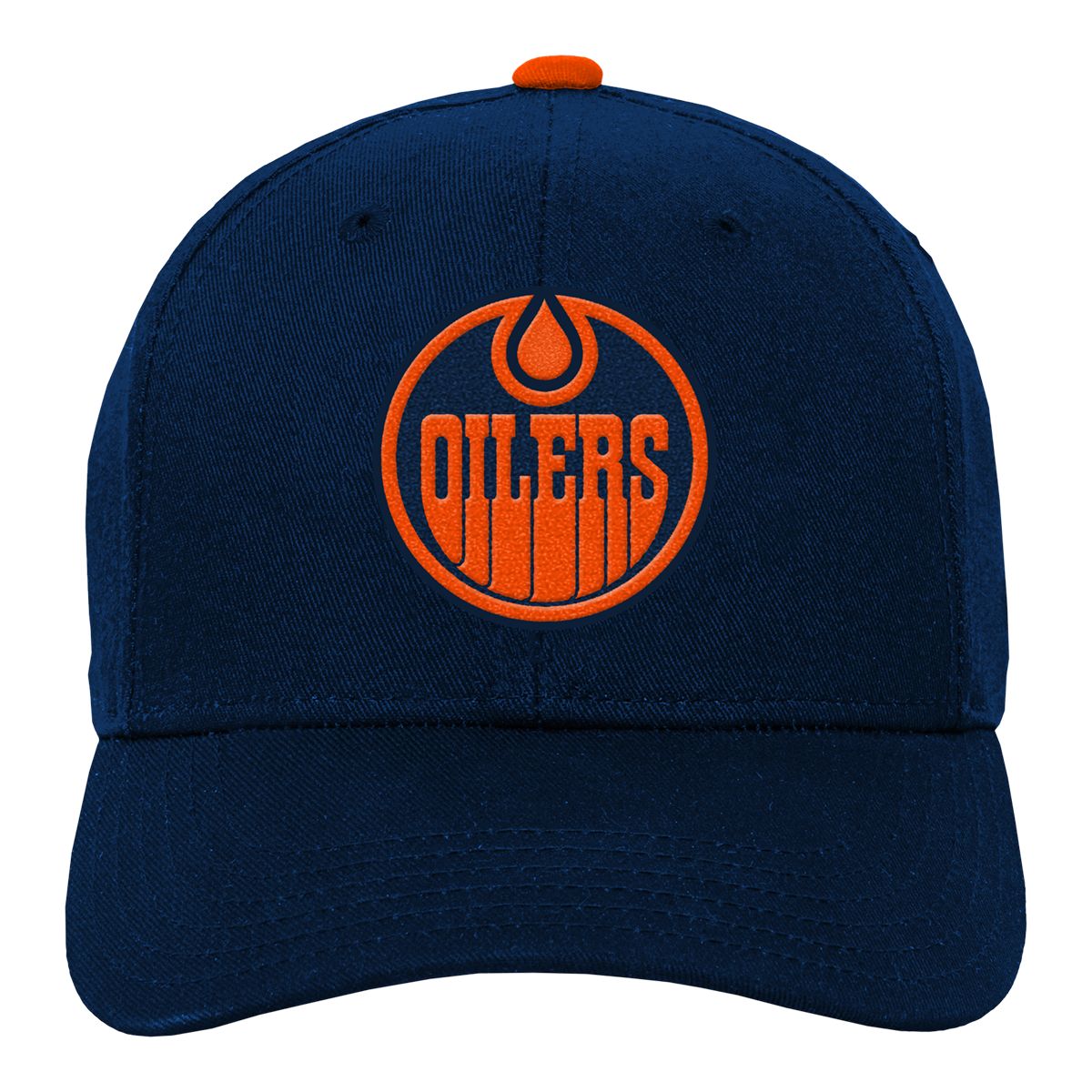 Edmonton Oilers Mitchell & Ness Negative Space Snapback Cap