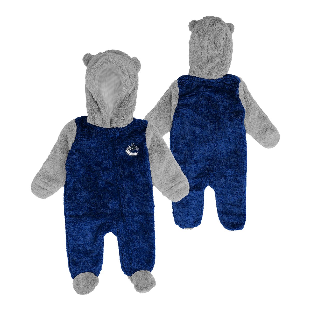 New Born Vancouver Canucks Outerstuff Game NAP Hooded Coverall