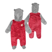 New Born Calgary Flames Outerstuff Game NAP Hooded Coverall Composite_or_Mixed
