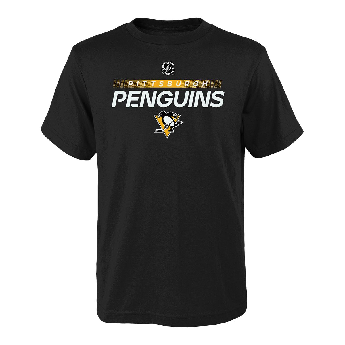 Outerstuff Pittsburgh Penguins Youth Size Hockey Team Prime Logo Long  Sleeve T-Shirt