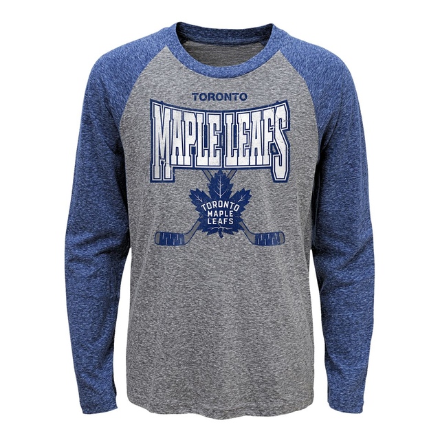 Youth Toronto Maple Leafs Stick Up Long Sleeve T Shirt