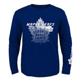 Youth Toronto Maple Leafs Cracked Ice Long Sleeve T Shirt Front_Flat