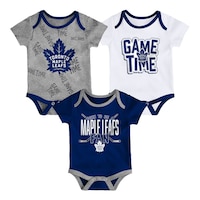Infant Toronto Maple Leafs Game Time Creeper Set Front_Flat