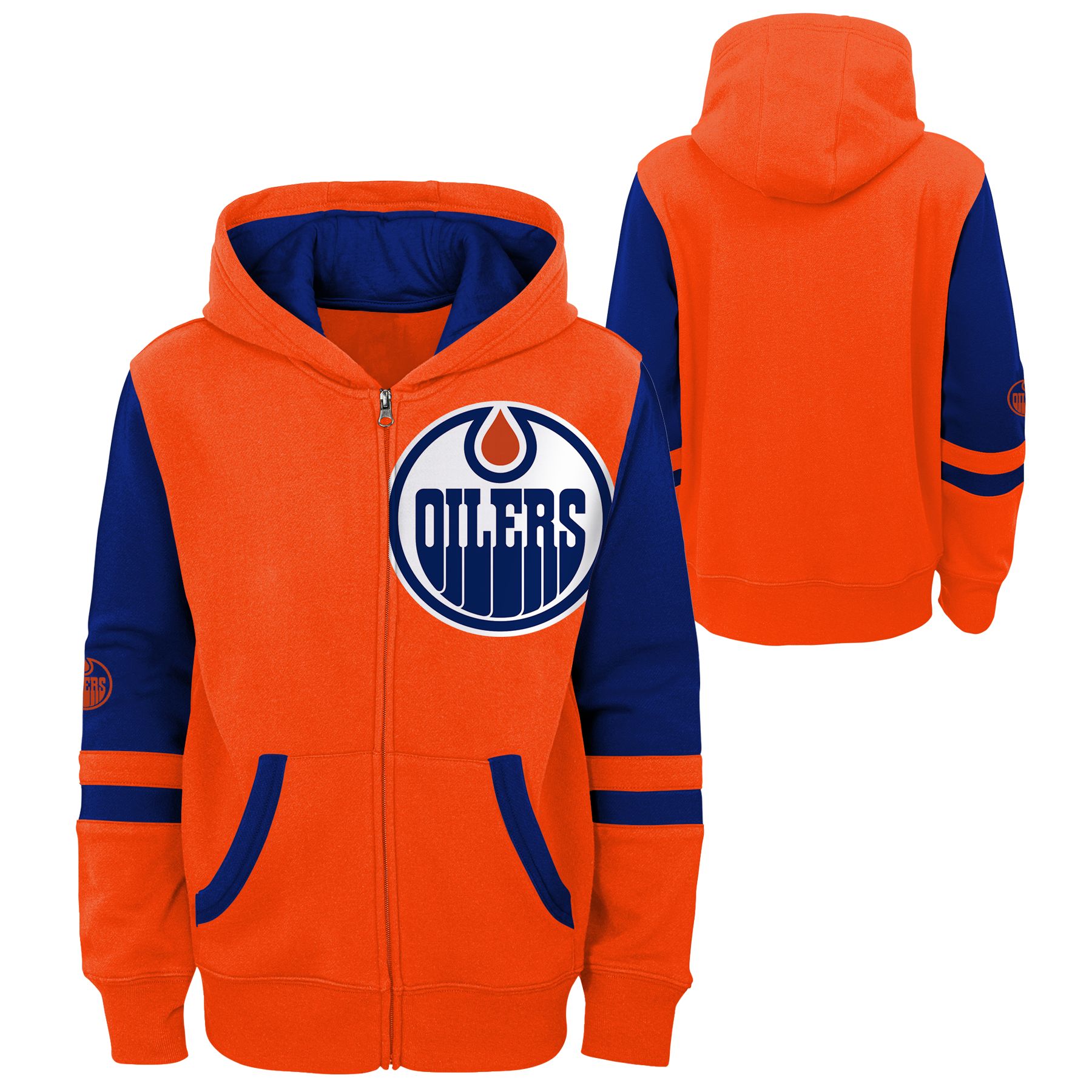 Youth Edmonton Oilers Faceoff Full Zip Hoodie | SportChek