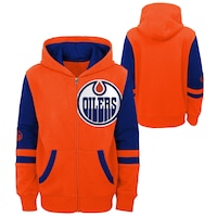 Youth Edmonton Oilers Faceoff Full Zip Hoodie Composite_or_Mixed
