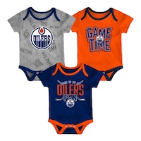 Infant Edmonton Oilers Game Time Creeper Set Front_Flat