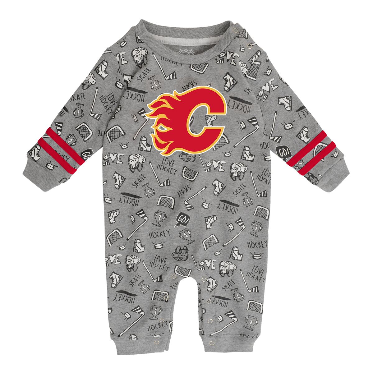 Infant Calgary Flames Gifted Player Long Sleeve Coverall