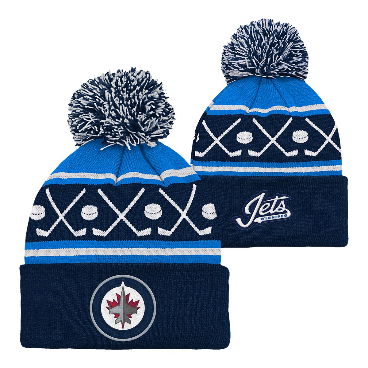 Youth Winnipeg Jets Outerstuff Face Off Structured Adjustable Cap