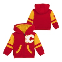 Outerstuff Kids' Calgary Flames Faceoff Full Zip Hoodie Composite_or_Mixed