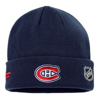 Montreal Canadiens Fanatics Authentic Pro Rink Cuffed Knit Hat Front_Flat